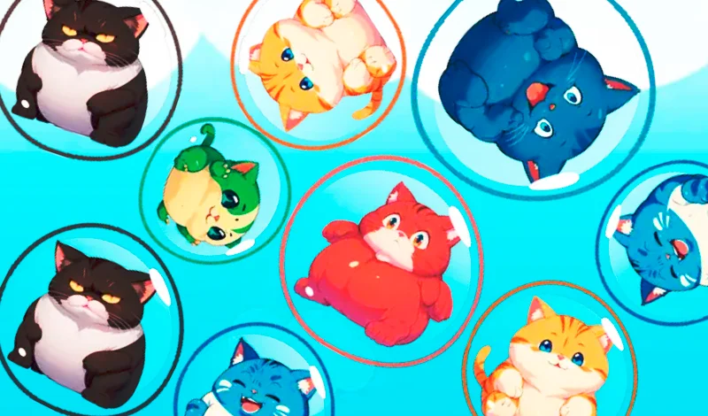 Соедини котиков!