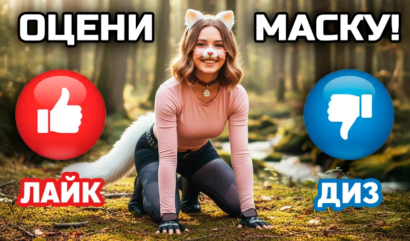 Девушки в масках. Нажми и оцени!